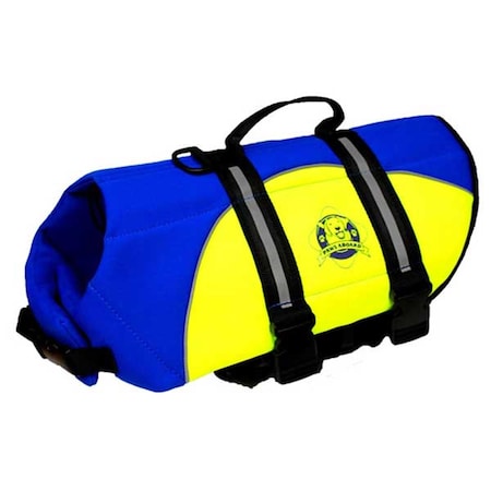 Paws Aboard PA Neoprene Doggy Life Jacket Extra Small Blue Yellow BY1200